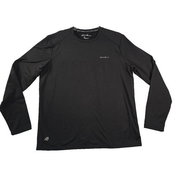 Eddie Bauer Motion FREEDRY Performance Shirt Men’s L Athleisure Outdoor Black - Picture 1 of 7
